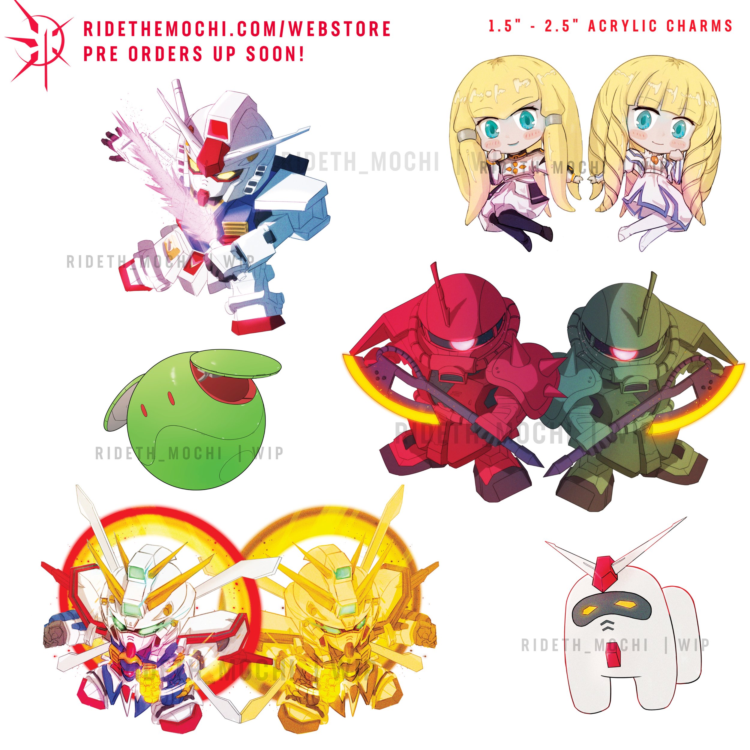 zaku charm — Rideth_Mochi